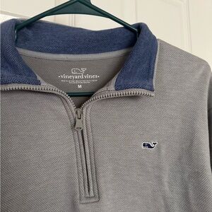 Vineyard Vines Men's Saltwater Quarter-Zip Pullover - Gray